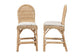 bali & pari Bilu Bohemian Natural Rattan 2-Piece Counter Stool Set FredCo