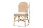 bali & pari Bilu Bohemian Natural Rattan Dining Chair FredCo