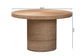 bali & pari Bistra Modern Bohemian Natural Brown Seagrass and Wood Dining Table FredCo