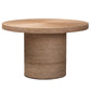 bali & pari Bistra Modern Bohemian Natural Brown Seagrass and Wood Dining Table FredCo