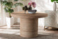 bali & pari Bistra Modern Bohemian Natural Brown Seagrass and Wood Dining Table FredCo