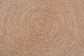 bali & pari Bistra Modern Bohemian Natural Brown Seagrass and Wood Dining Table FredCo