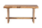 bali & pari Biyu Suar Wood Dining Table - Handcrafted Rectangular Solid Wood Table with Live Edge Details, Rustic Modern Style for Kitchen or Dining Room FredCo