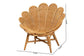 bali & pari Blossom Bohemian Honey Rattan Accent Flower Chair FredCo