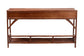 bali & pari Brier Marbled Tortoise Natural Rattan Console Table - Handcrafted Accent Table with 3-Drawers and Lower Shelf, Coastal Boho Style for Entryway, Hallway, or Living Room FredCo