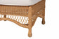 bali & pari Brooklyn Bohemian Light Honey Braided Rattan Ottoman Stool FredCo