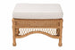 bali & pari Brooklyn Bohemian Light Honey Braided Rattan Ottoman Stool FredCo
