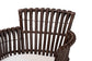 bali & pari Brooklyn Bohemian Very Dark Brown Rattan Arm Chair FredCo