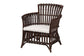 bali & pari Brooklyn Bohemian Very Dark Brown Rattan Arm Chair FredCo