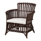 bali & pari Brooklyn Bohemian Very Dark Brown Rattan Arm Chair FredCo