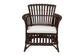 bali & pari Brooklyn Bohemian Very Dark Brown Rattan Arm Chair FredCo