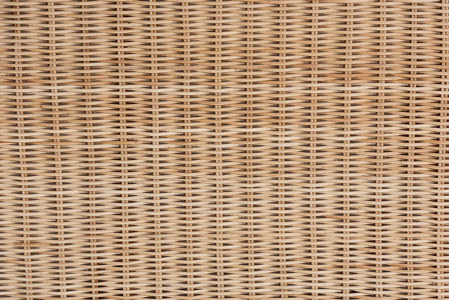 bali & pari Caden Braided Natural Rattan Chest with Lift-top Lid - Coastal Boho Style Storage Bench for Bedroom, Entryway, or Living Room Organization FredCo