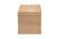 bali & pari Caden Braided Natural Rattan Chest with Lift-top Lid - Coastal Boho Style Storage Bench for Bedroom, Entryway, or Living Room Organization FredCo