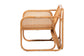 bali & pari Cambridge Natural Rattan Armchair - Handcrafted Lounge Chair with Cushion, Rounded Frame with Cane Woven Panels, Accent Seating for Living Room or Sunroom FredCo
