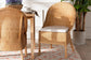 bali & pari Camelia Bohemian Light Honey Rattan Dining Chair FredCo