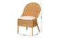 bali & pari Camelia Bohemian Light Honey Rattan Dining Chair FredCo
