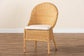 bali & pari Camelia Bohemian Light Honey Rattan Dining Chair FredCo