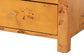 bali & pari Camira Modern and Contemporary Natural Light Mappa Burl Wood 1-Drawer Nightstand FredCo
