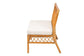 bali & pari Capella Modern Bohemian Honey Rattan Dining Bench FredCo