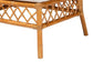 bali & pari Capella Modern Bohemian Honey Rattan Dining Bench FredCo