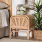 bali & pari Carabella Bohemian Natural Rattan 1-Drawer Nightstand FredCo