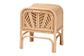bali & pari Carabella Bohemian Natural Rattan 1-Drawer Nightstand FredCo
