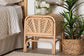 bali & pari Carabella Bohemian Natural Rattan 1-Drawer Nightstand FredCo