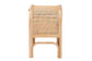 bali & pari Carabella Bohemian Natural Rattan 1-Drawer Nightstand FredCo