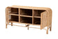 bali & pari Carabella Bohemian Natural Rattan 2-Door Storage Cabinet FredCo