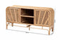 bali & pari Carabella Bohemian Natural Rattan 2-Door Storage Cabinet FredCo