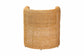 bali & pari Carina Natural Rattan Barrel Dining Chair - Handwoven Wicker Accent Chair with Curved Backrest and Removable Cushion, Coastal Boho Kitchen or Dining Room Seating FredCo
