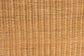 bali & pari Carina Natural Rattan Barrel Dining Chair - Handwoven Wicker Accent Chair with Curved Backrest and Removable Cushion, Coastal Boho Kitchen or Dining Room Seating FredCo