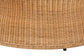 bali & pari Caroline Round Natural Rattan Coffee Table - Handwoven Wicker Drum Shape Accent Table for Living Room or Sunroom, Light Honey FredCo