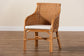 bali & pari Carolyn Bohemian Light Honey Rattan Arm Chair FredCo