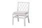 bali & pari Carwyn Bohemian White Rattan Dining Chair FredCo