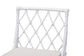 bali & pari Carwyn Bohemian White Rattan Dining Chair FredCo