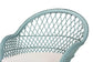 bali & pari Casilda Bohemian Light Blue Braided Rattan Arm Chair FredCo