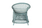 bali & pari Casilda Bohemian Light Blue Braided Rattan Arm Chair FredCo