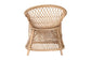 bali & pari Casilda Bohemian Natural Braided Rattan Arm Chair FredCo