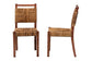 bali & pari Chabela Handwoven Seagrass Dining Chair Set of 2- Solid Mango Wood Frame with Woven Seat and Backrest, Rustic Boho Style Kitchen or Dining Room Seating, Brown FredCo