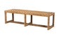 bali & pari Cipally Bohemian Seagrass and Mahogany Wood Accent Bench FredCo