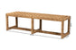 bali & pari Cipally Bohemian Seagrass and Mahogany Wood Accent Bench FredCo