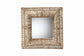 bali & pari Collice Modern Bohemian Metal and Natural Brown Seagrass Accent Wall Mirror FredCo
