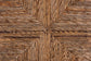bali & pari Cordoba Bohemian Natural Seagrass and Mahogany Wood 2-Piece Counter Stool Set FredCo