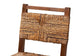 bali & pari Cordoba Bohemian Natural Seagrass and Mahogany Wood 2-Piece Counter Stool Set FredCo
