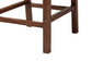 bali & pari Cordoba Bohemian Natural Seagrass and Mahogany Wood 2-Piece Counter Stool Set FredCo