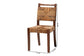 bali & pari Cordoba Bohemian Natural Seagrass and Mahogany Wood 2-Piece Dining Chair FredCo