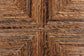 bali & pari Cordoba Bohemian Natural Seagrass and Mahogany Wood 2-Piece Dining Chair FredCo