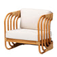 bali & pari Corsa Modern Bohemian Natural Rattan Arm Chair FredCo