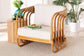 bali & pari Corsa Modern Bohemian Natural Rattan Arm Chair FredCo